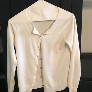 Talbot's cream knit cardigan, Sz P0